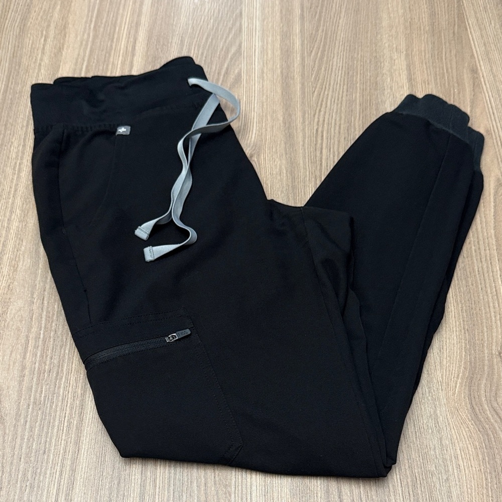 FIGS Zamora Jogger Scrub Pant Black XSmall